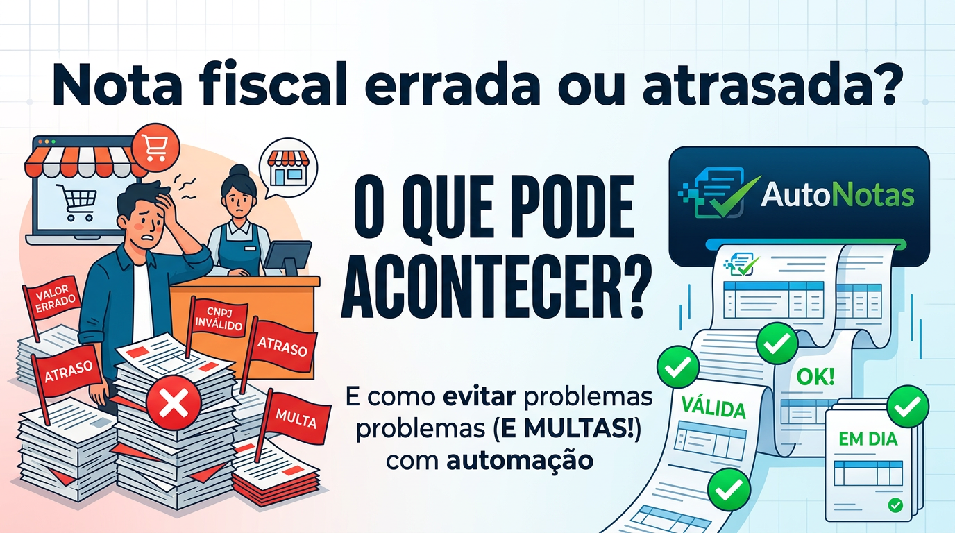 Nota fiscal errada ou atrasada: multas e como evitar