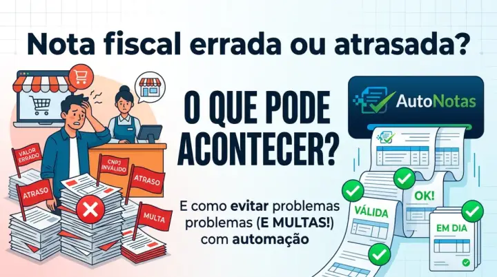 Nota fiscal errada ou atrasada: multas e como evitar