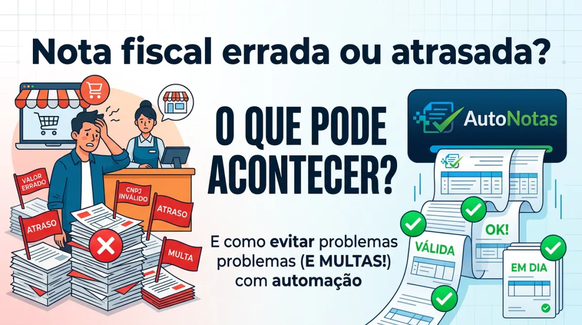 Nota fiscal errada ou atrasada: multas e como evitar